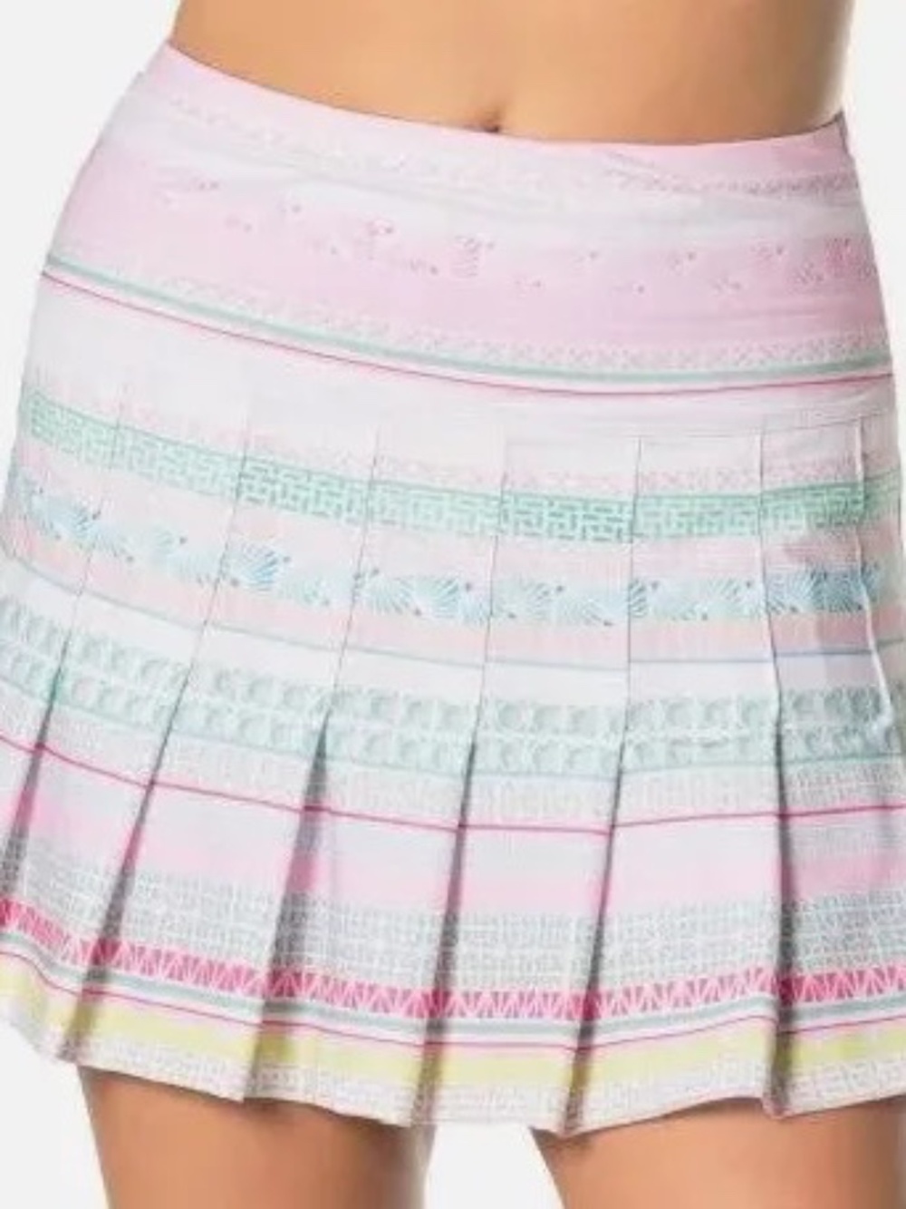 Lucky in Love Tennis Skort in Pink Multicolored Size L Pickleball Tennis Sporty